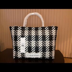 Plaid Crossbody Tote Bag